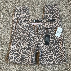 KUT FROM THE KLOTH DONNA ANKLE SKINNY LEOPARD PRINT 🐆